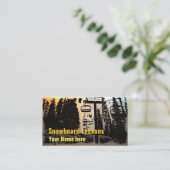  snowboard les visitekaartjes (Staand voorkant)
