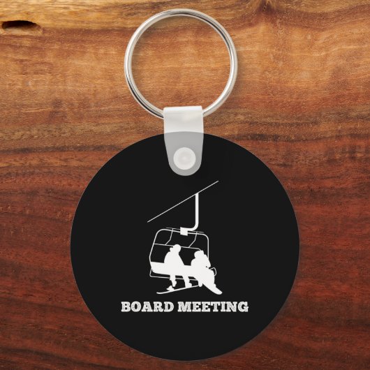 Snowboard Meeting Snowboarding Vacking Sleutelhanger (Voorkant)