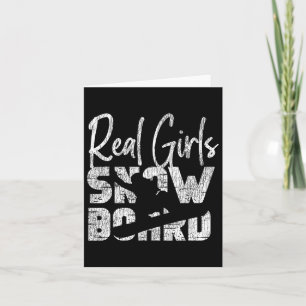 Snowboard meisje  Echte Meisjes Sno Kaart