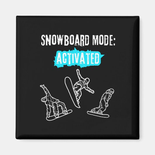 Snowboard-modus geactiveerd magneet (Voorkant)