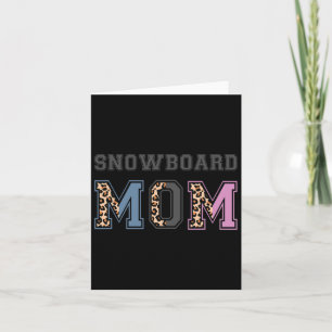 Snowboard Mom Snowboarder Gift Snowboarden Mom Kaart