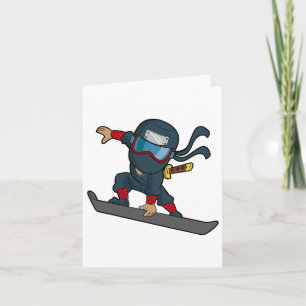 Snowboard Ninja Snowboarder Snowboarder Winter Sp Kaart