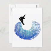 Snowboard No Crusty Briefkaart (Voorkant / Achterkant)