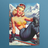  snowboard pin-up tissuepapier