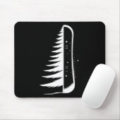 Snowboard Pine Tree Snowboarder Muismat (Met muis)