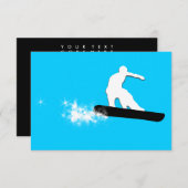 snowboard : poederspoor kaart (Voorkant / Achterkant)