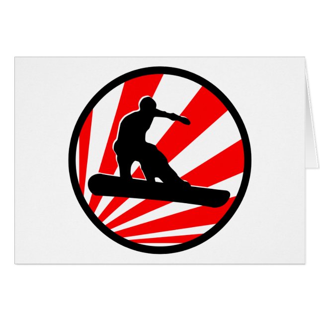 snowboard : raies rouges (Devant horizontal)