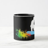 snowboard. regenboog. mok (Midden)