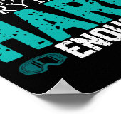 Snowboard Retro als je niet bent Poster (Hoek)