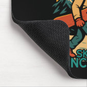 Snowboard  Retro met trots geïrriteerd Muismat (Hoek)