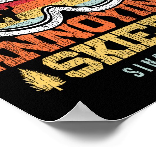 Snowboard  Retro met trots geïrriteerd Poster (Hoek)
