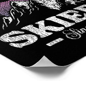 Snowboard  Retro met trots geïrriteerd Poster (Hoek)