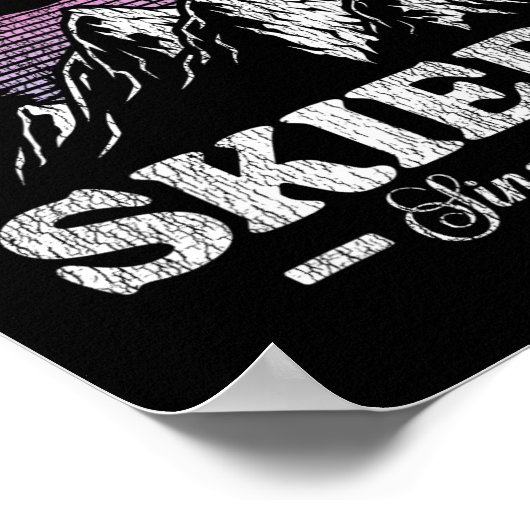 Snowboard  Retro met trots geïrriteerd Poster (Hoek)