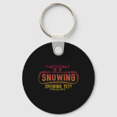 Snowboard Retro  Snowboarden 1 Sleutelhanger (Voorkant)