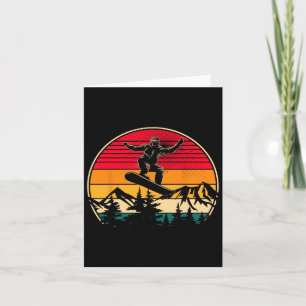 Snowboard Retro Sunset Style Snowboarding Winter S Kaart