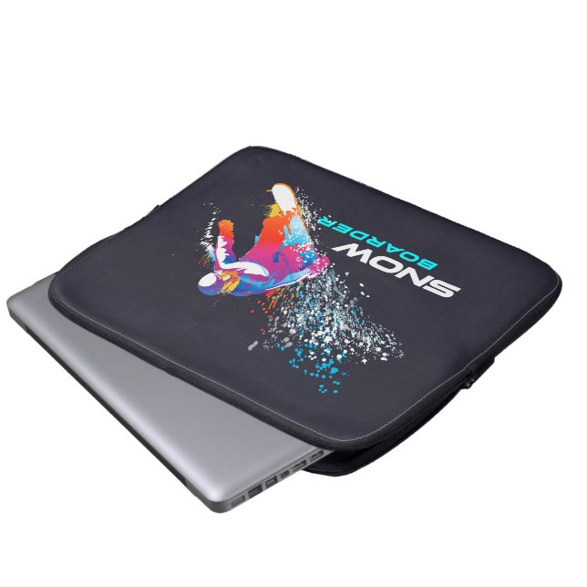 Snowboard | Sac à manches pour ordinateur portable (Devant bas)