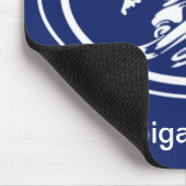 Snowboard "SHRED" Ovaal Silhouette Snowboarder Lab Muismat (Hoek)