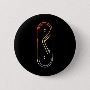  Snowboard Sketch Alpine Snowboarden Ronde Button 5,7 Cm