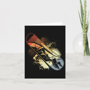 Snowboard Sketch Look Alpine Snowboarden Kaart