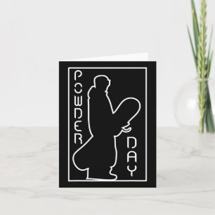 Snowboard Ski Wintersport Sneeuwpoeder Dag Logo Kaart