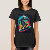 Snowboard Skull Snowboarder Sku T-shirt (Voorkant)