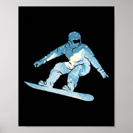 Snowboard Snowboard Mountains  Poster
