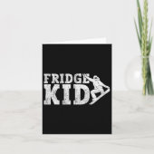 Snowboard Snowboard  Retro Koelkast Kind 1 Kaart (Voorkant)