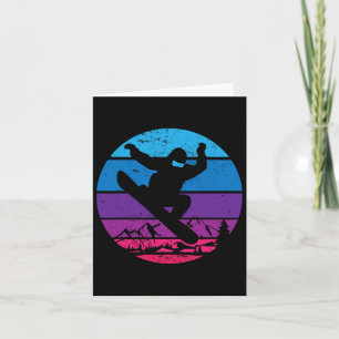 Snowboard Snowboard Silhouette I Retro Kaart