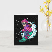 Snowboard snowboarden 7 kaart (Gele Bloem)