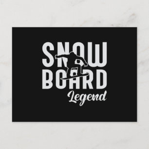 Snowboard Snowboarder Sneeuw Grappig cadeau Briefkaart