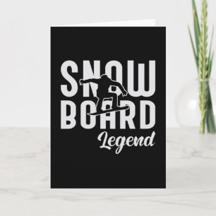 Snowboard Snowboarder Sneeuw Grappig cadeau Kaart