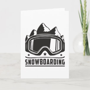 Snowboard Snowboarder Snowboarden Sneeuwcadeau Ide Kaart