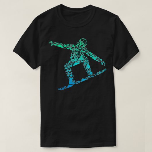 Snowboard Snowboarder Snowboarding Mannen Boys Kin T-shirt (Design voorkant)