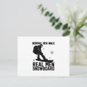 Snowboard Snowboarder Snowboarding Ski Gift Idea Briefkaart (Staand voorkant)