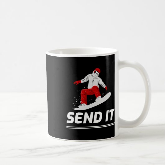Snowboard Snowboarder verzendt het Snowboarding Wi Koffiemok (Rechts)