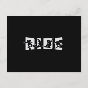 Snowboard Snowboarder Wintercadeau Briefkaart