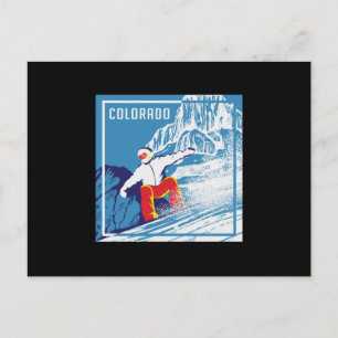 Snowboard Snowboarder Wintercadeau Briefkaart