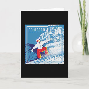 Snowboard Snowboarder Wintercadeau Kaart