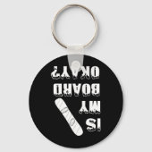 Snowboard Snowboarder Wintersport F Sleutelhanger (Voorkant)