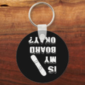 Snowboard Snowboarder Wintersport F Sleutelhanger (Voorkant)