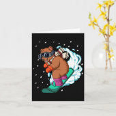 Snowboard Snowboarding Kaart (Gele Bloem)