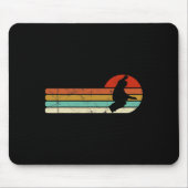 Snowboard Snowboarding  Retro Muismat (Voorkant)