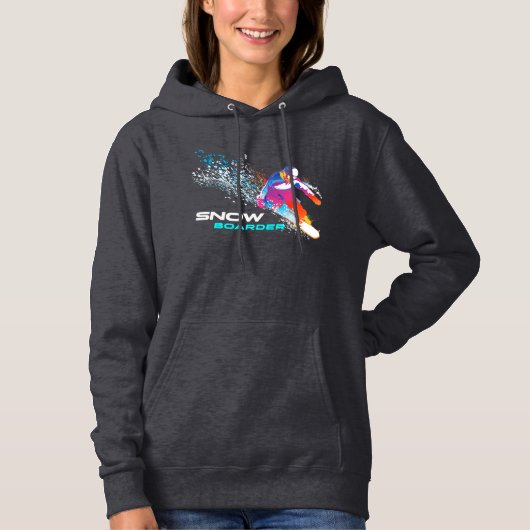 Snowboard | Sweat - shirt à capuche des femmes (Devant)
