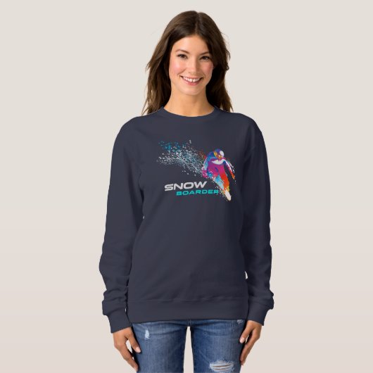 Snowboard | Sweatshirt des femmes (Devant entier)