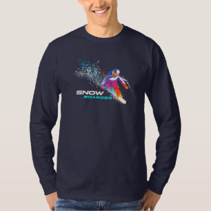 Snowboard   T-shirt à manches longues pour hommes