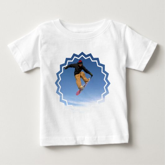 Snowboard Tail Grab Baby T-Shirt (Voorkant)