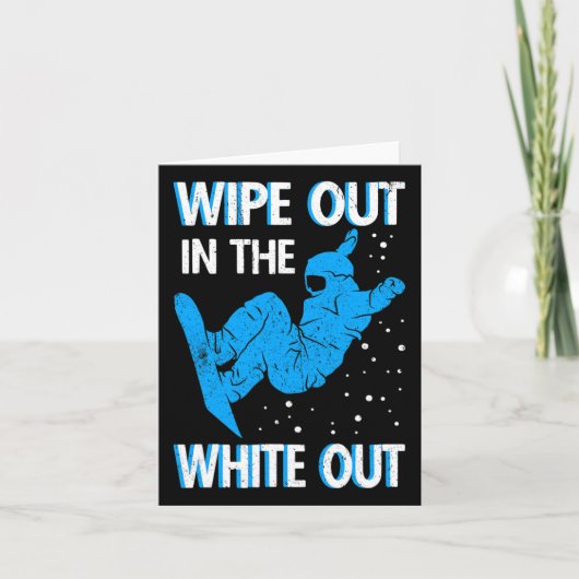 Snowboard veeg uit in het witte skigebied Sno Kaart (Voorkant)