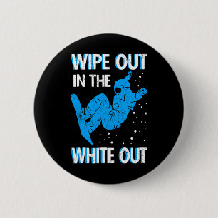 Snowboard veeg uit in het witte skigebied Sno Ronde Button 5,7 Cm