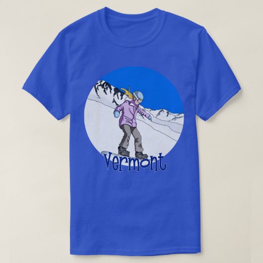 Snowboard Vermont T-shirt (Design voorkant)