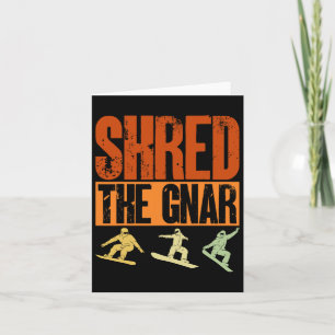 Snowboard versnippert de Gnar Snowboarder Snowboar Kaart